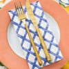 Hester & Cook Spring | Blue Lattice Guest Napkin Set
