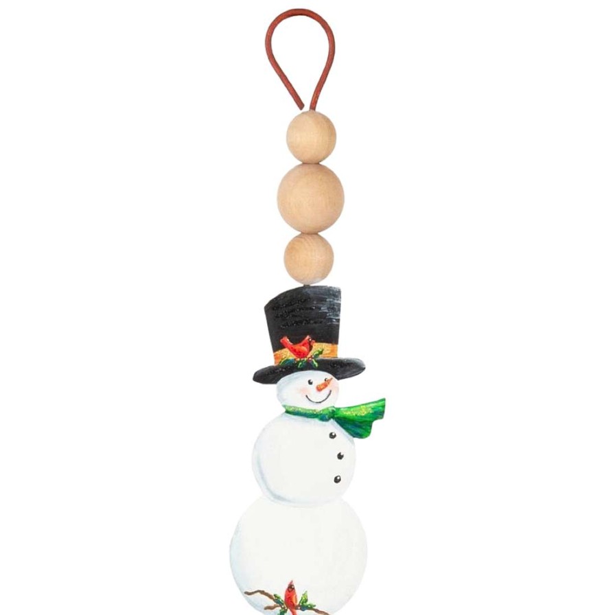 The Round Top Collection Winter | Wood Bead Holiday Ornament