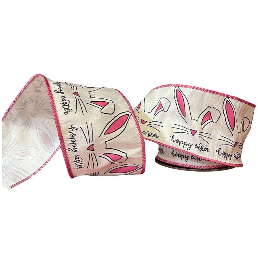 D. Stevens Ribbon | Hoppy Easter Bunny Ribbon, 2.5"X 10Yd