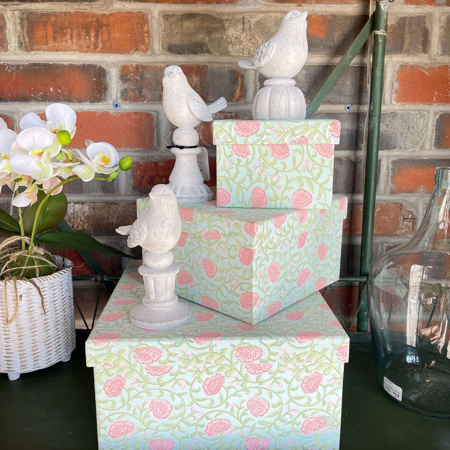 RAZ Focal Points | Birds On Pedestals Set