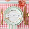 Hester & Cook Party Diy | Red Painted Check Placemat Sheets