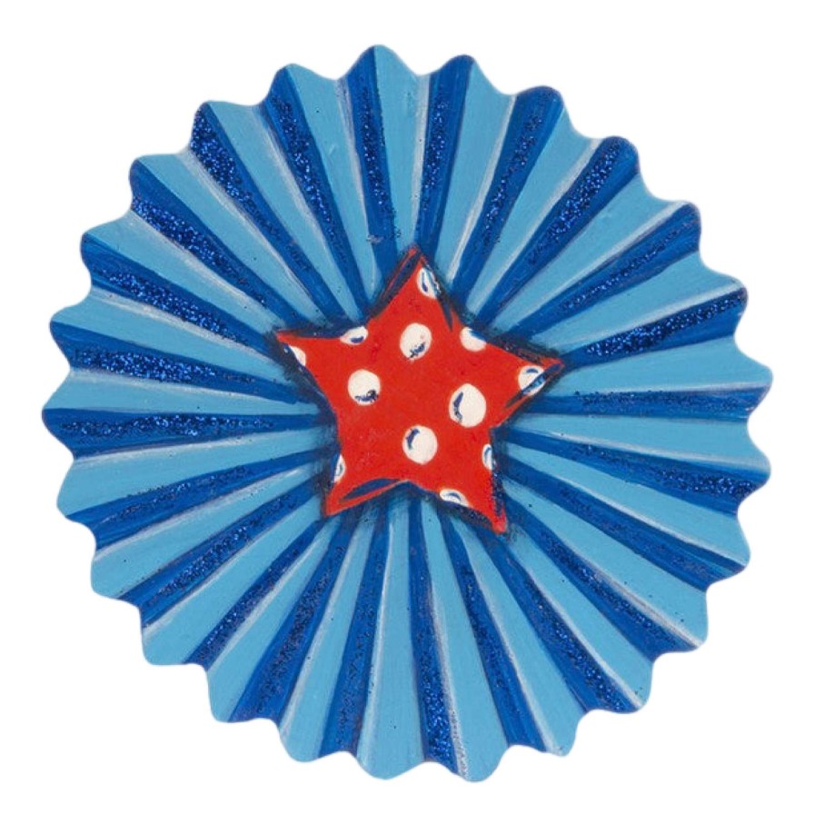 The Round Top Collection Wall Decor | Patriotic Rosette Fan Magnets