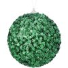 Regency St. Patrick'S Day | Green Glamour Sequin Ball Ornament