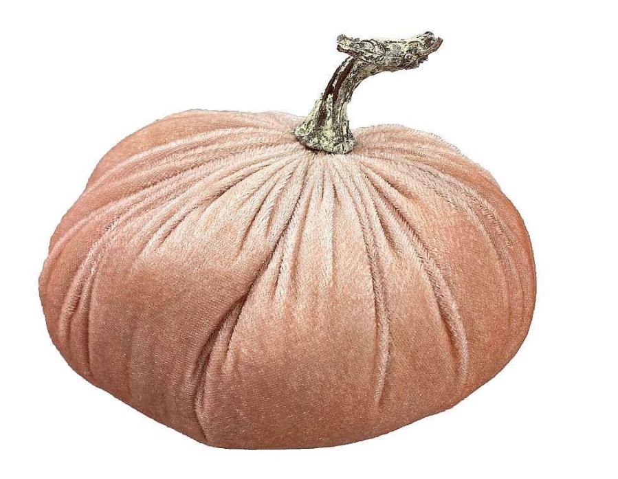 Liberty Floral Table Decor | Pink Velvet Pumpkin