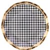 Sophistiplate Spring | Wavy Salad Plate, Blanc & Noir