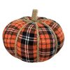 Liberty Floral Figurines | Plaid Fabric Pumpkin-Large