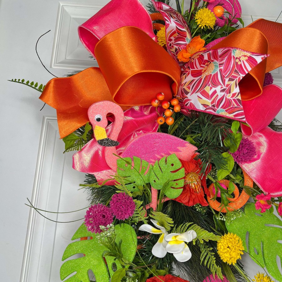 Miss Cayce's Door Decor | Floral Frenzy Teardrop