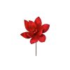 Regency Floral | Velvet Jingle Bell Poinsettia Stem