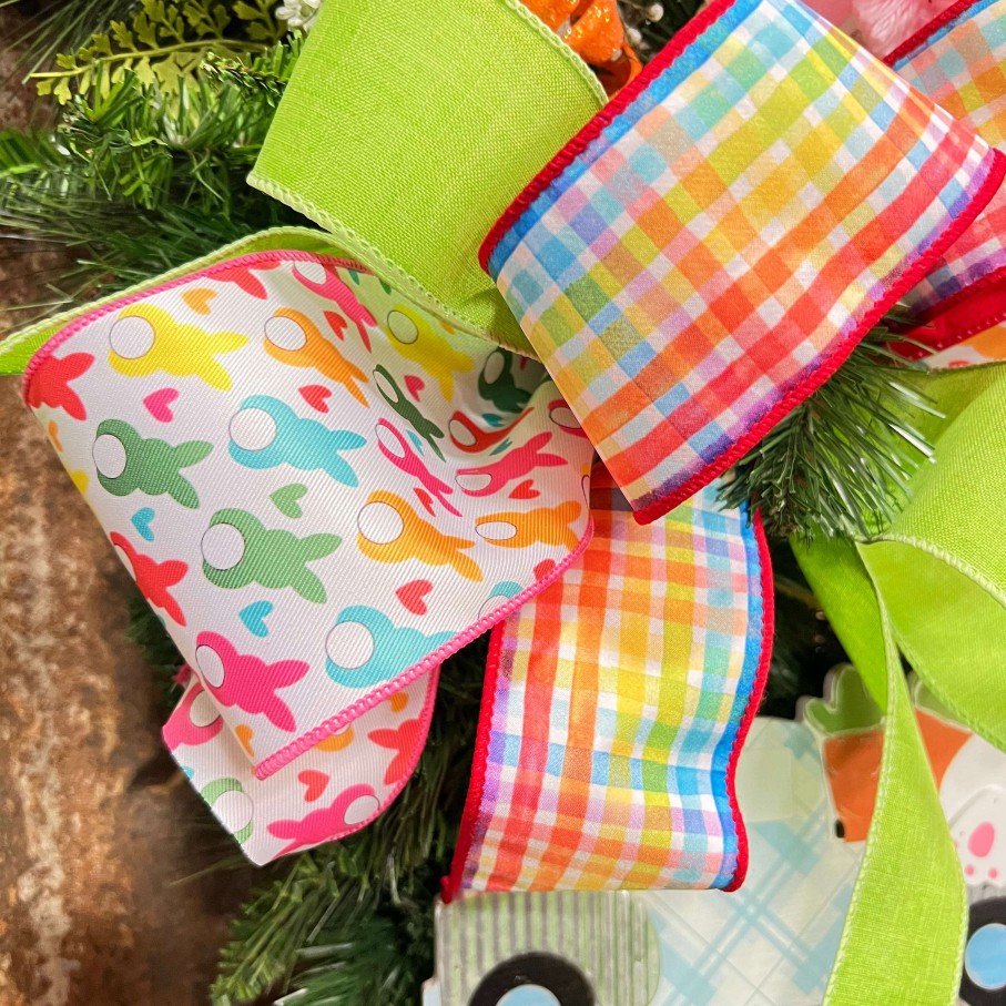 D. Stevens Ribbon | Poplin Easter Bunny Ribbon, 4" X 10Yd