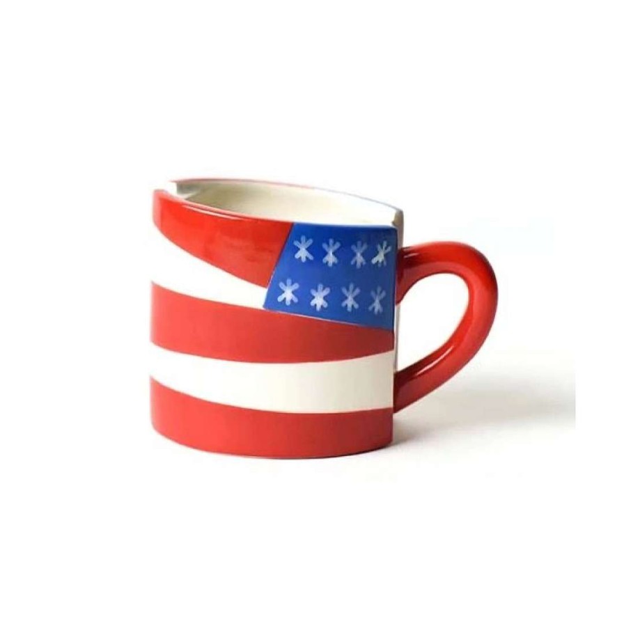 Happy Everything Kitchen & Dining | Flag Shaped Mug By Happy Everything!