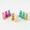 180 Degrees Focal Points | Flocked Sitting Bunny, Small