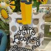 Happy Everything Table Decor | Neutral Dot Square Big Entertaining Platter By Happy Everything!