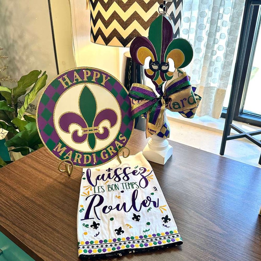 Glory Haus Mardi Gras | Let The Good Times Roll Tea Towel