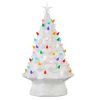 RAZ Figurines | White Vintage Lighted Tree With Timer, 17"