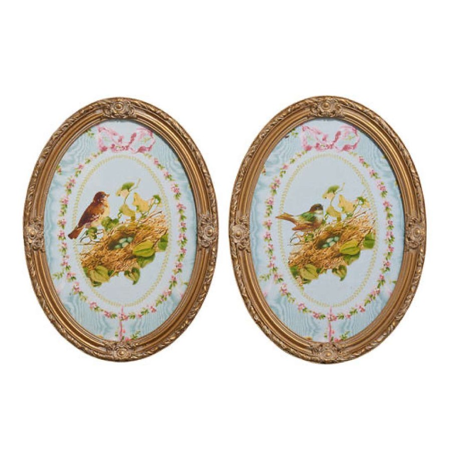 RAZ Table Decor | Victorian Bird Framed Wall Art