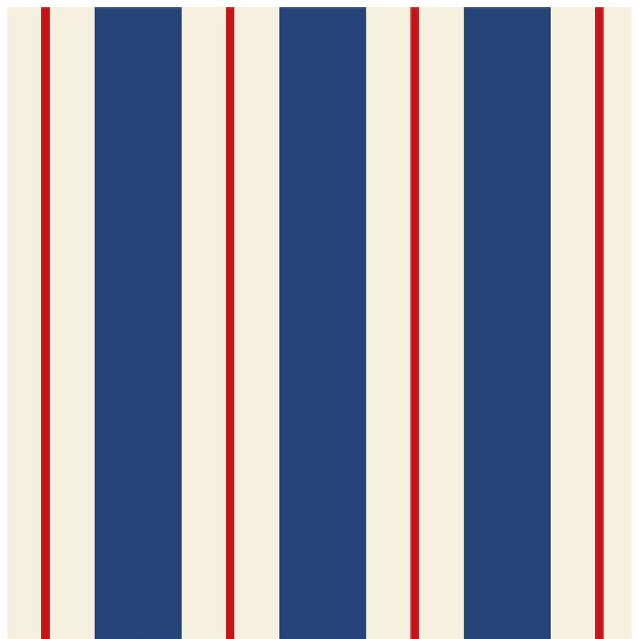 Hester & Cook Party Diy | Navy & Red Awning Stripe Cocktail Napkin Set